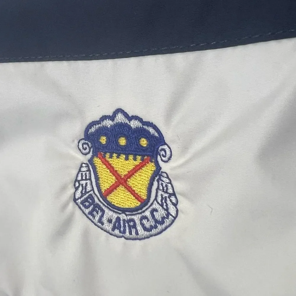 Bel Air Country Club Boys Size 9-10 Year Old Blue Quarter Zip Windbreaker Jacket